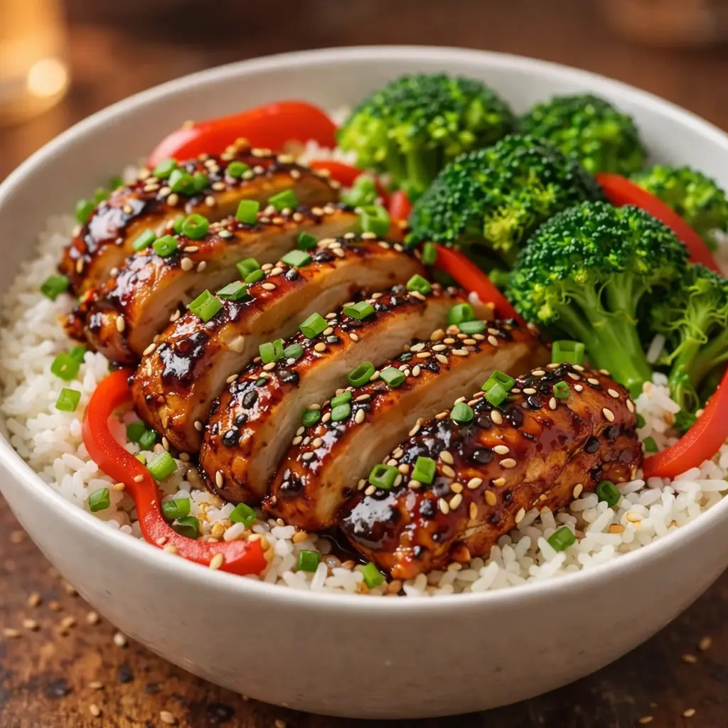 chinese chicken rice bowl recipe final presentation
