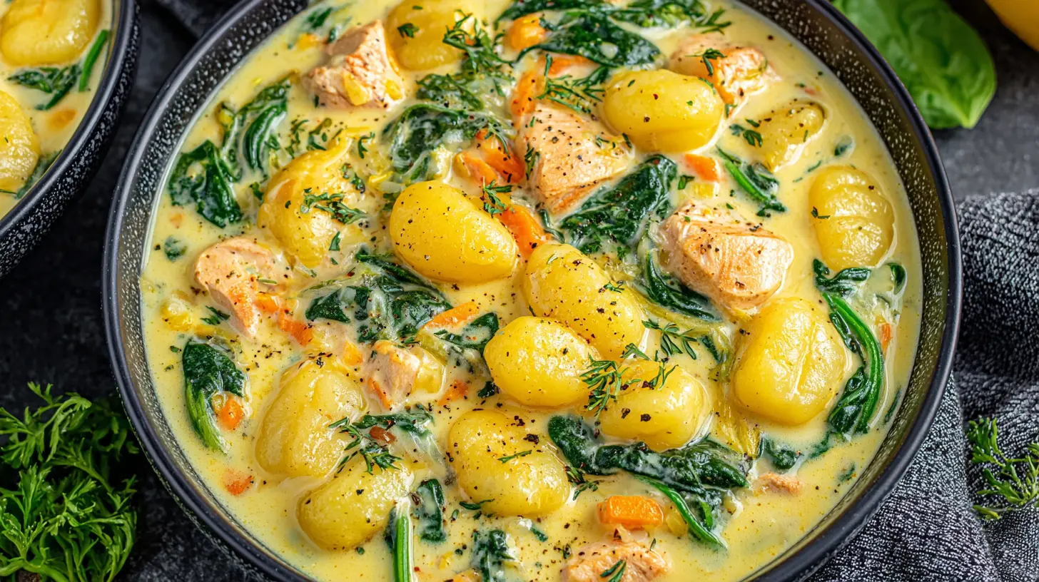 creamy garlic chicken gnocchi instant pot