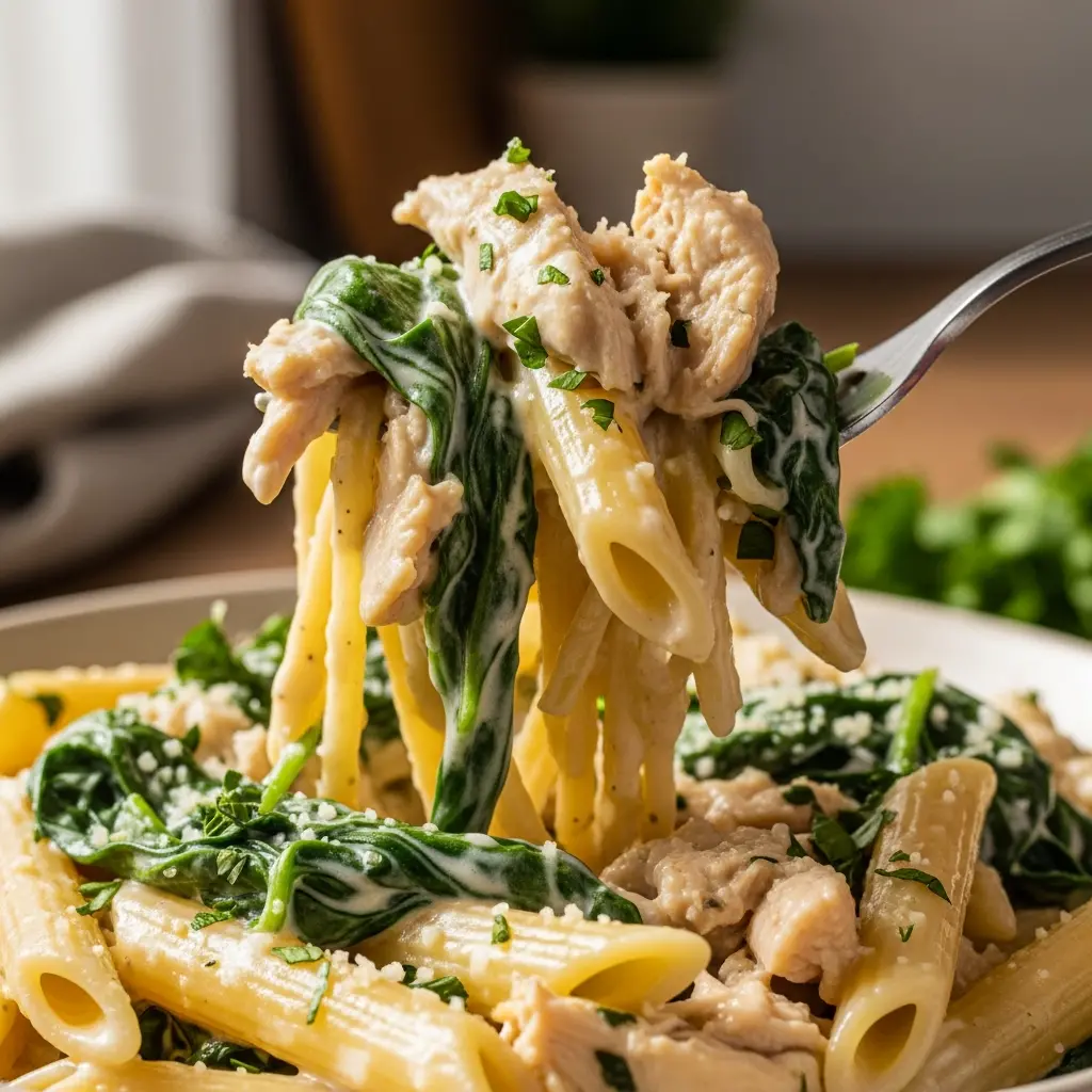 creamy spinach chicken alfredo