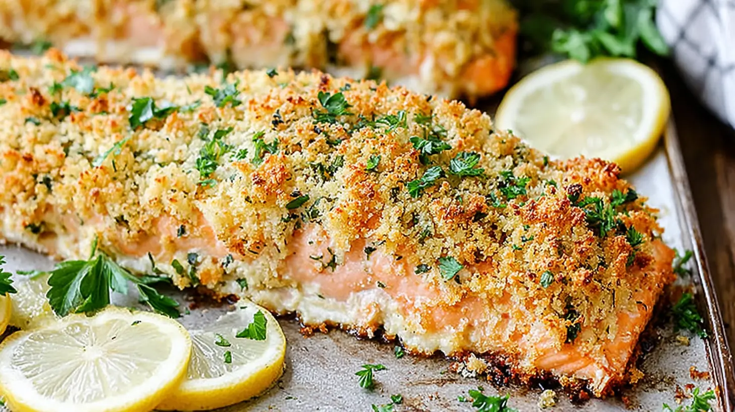 crispy parmesan crusted salmon keto final presentation