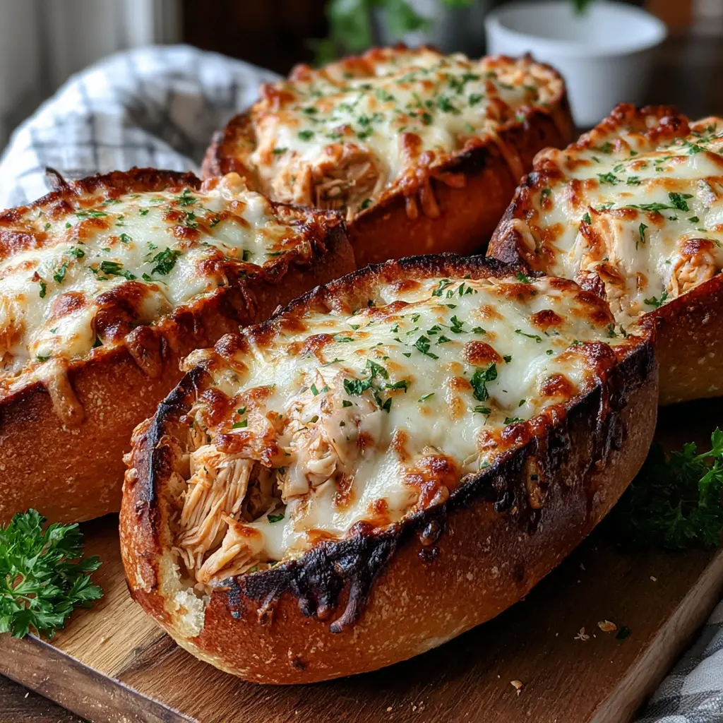 Easy, Happy: Best way to cook chicken garlic bread boats on BBQ.