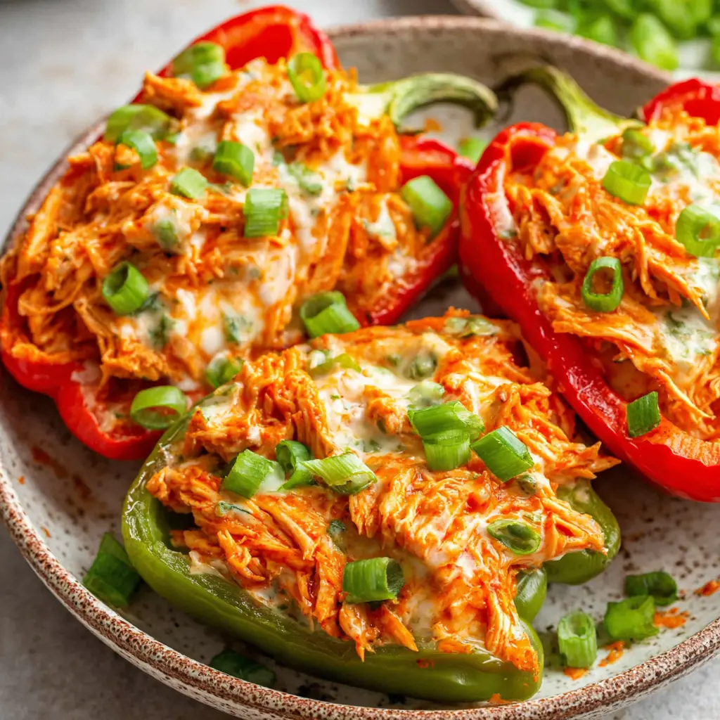 grilled chicken stuffed peppers final presentation