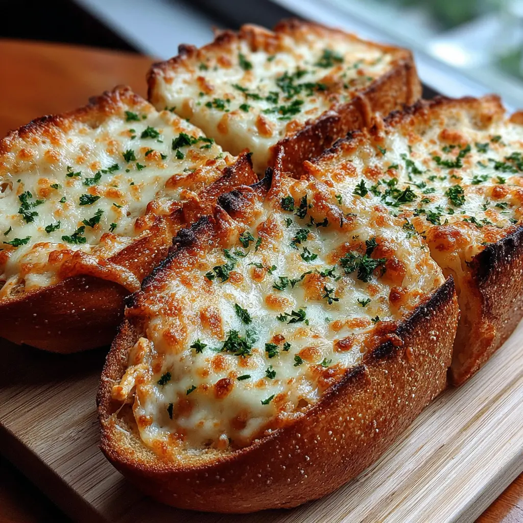 healthy cheesy chicken garlic bread boats final presentation