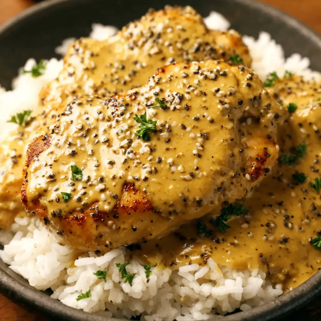 honey mustard chicken skillet and rice, the ultimate easy recipe