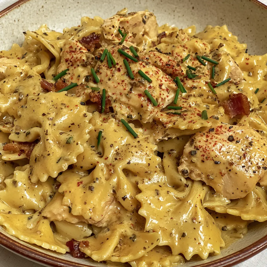 Easy Creamy Honey Mustard Chicken Orzo Skillet Recipe