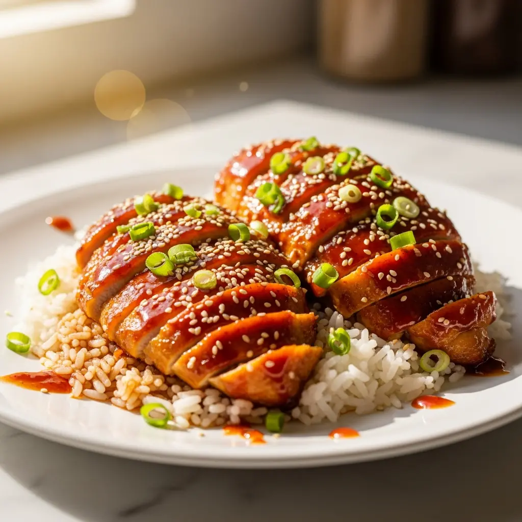 honey sriracha chicken breast final presentation