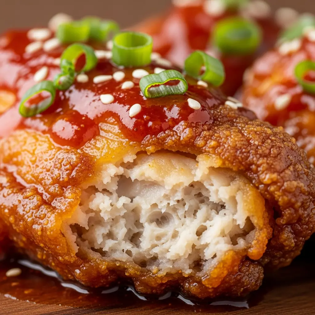 honey sriracha chicken wings close up