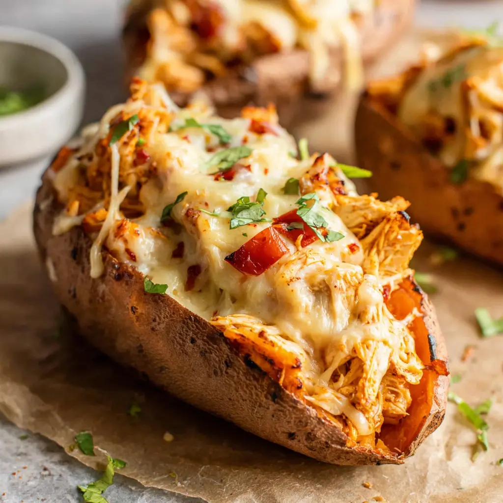 piercing and oiling a sweet potato before baking