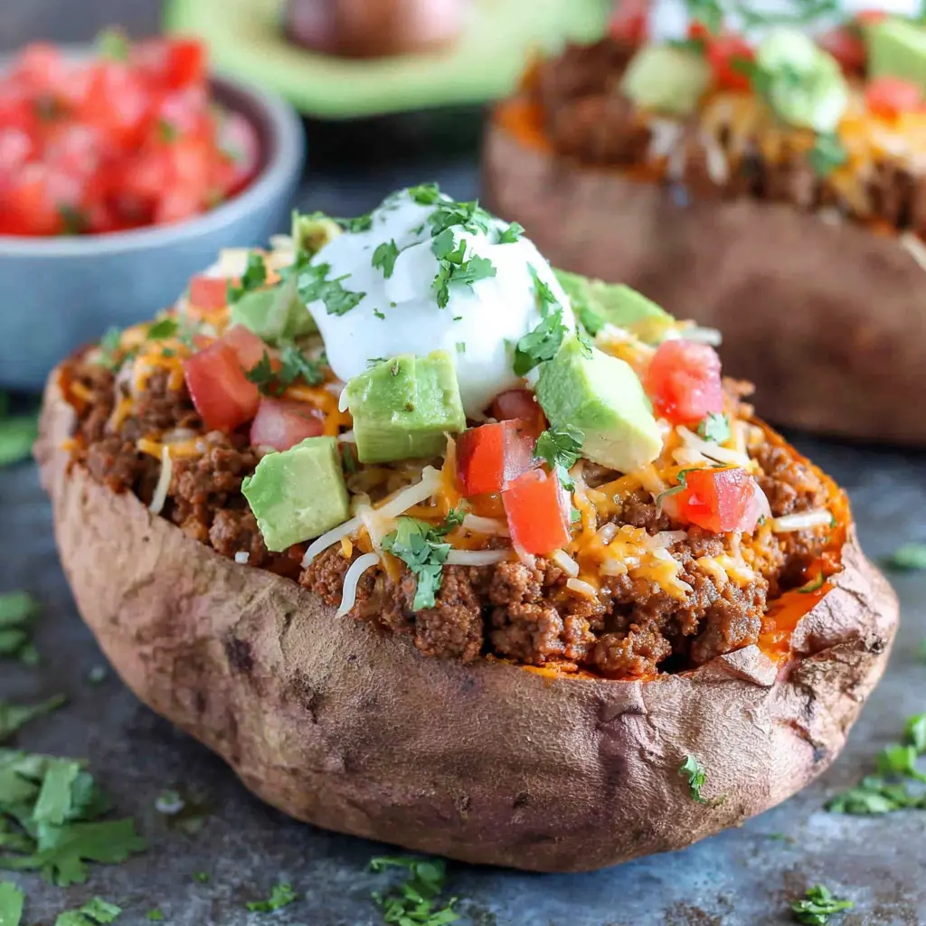 Love how to make a stuffed sweet potato bowl: Simple
