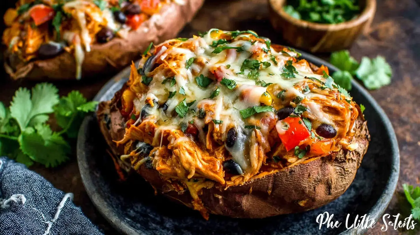 mexican chicken stuffed sweet potatoes recipe