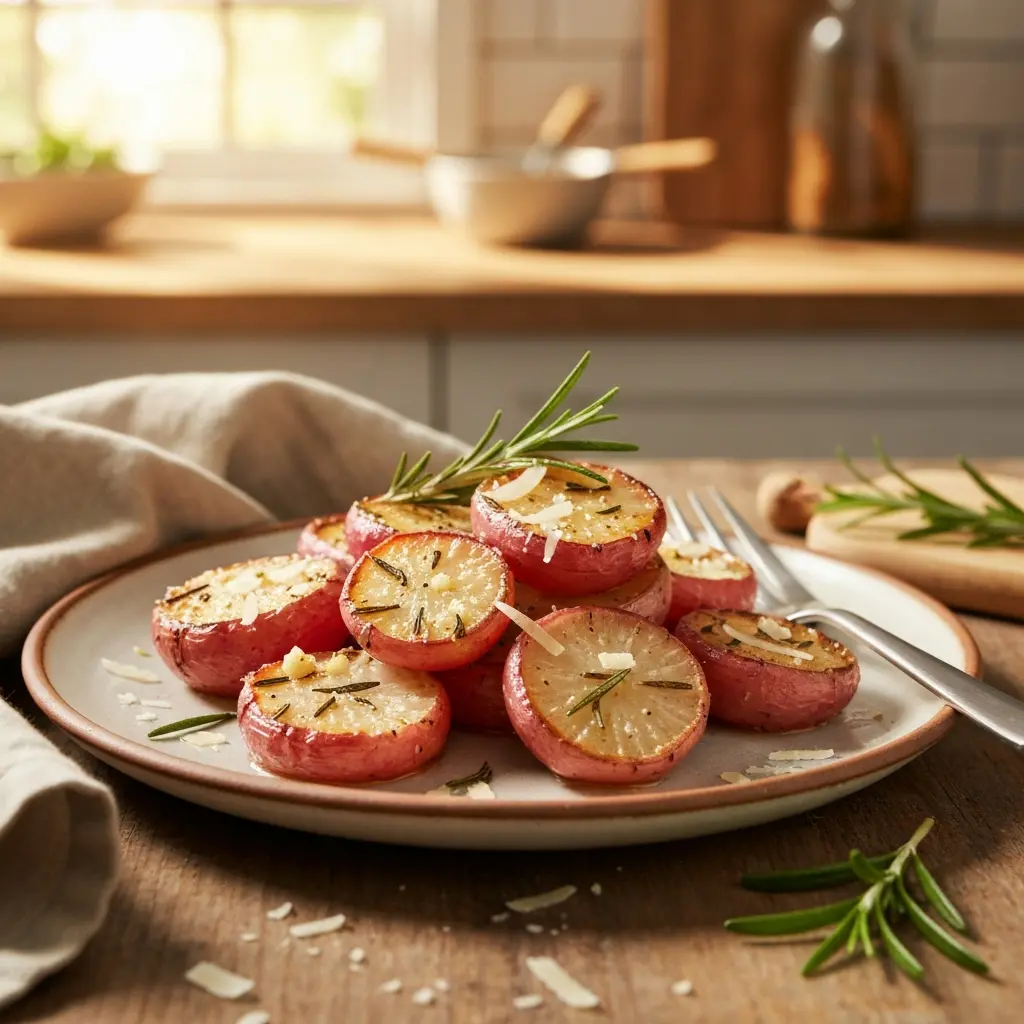 roasted garlic potatoes keto final presentation