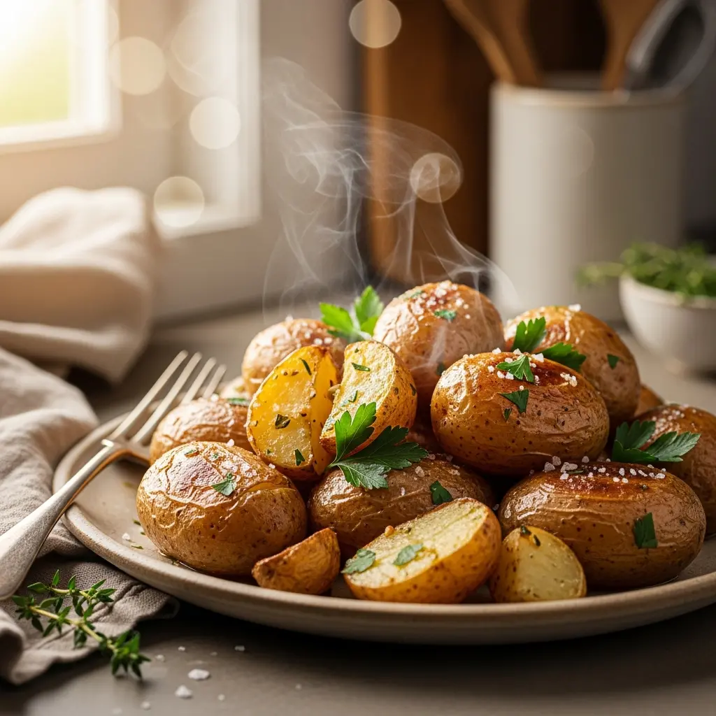 best slow roasted potato recipe final presentation