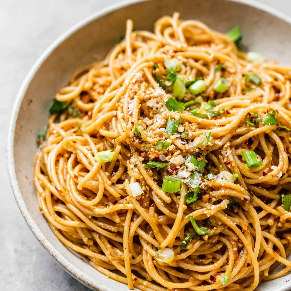 spicy garlic noodle stir fry healthy