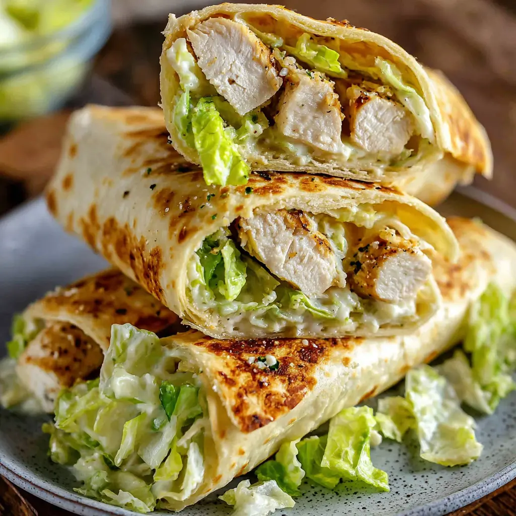 chicken caesar smash wrap final presentation