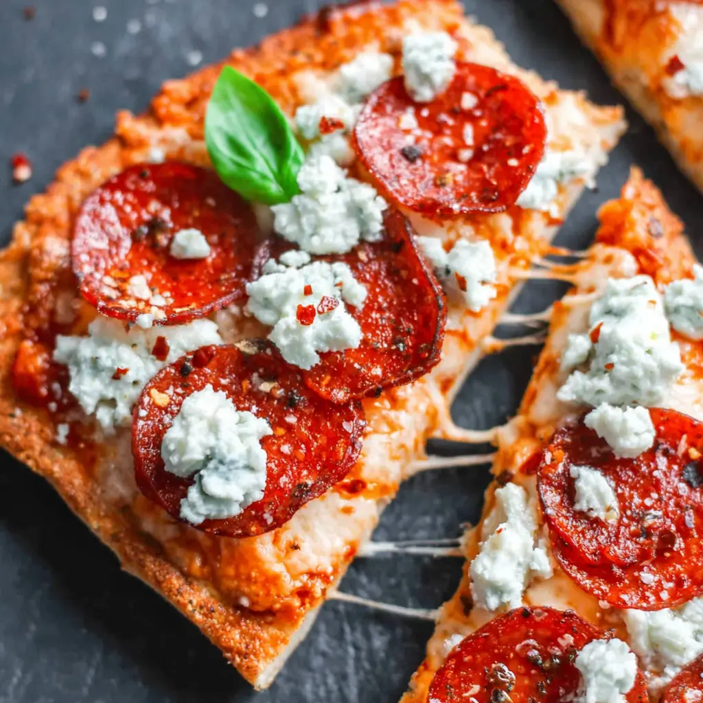 Hot Honey Pepperoni Flatbread close up