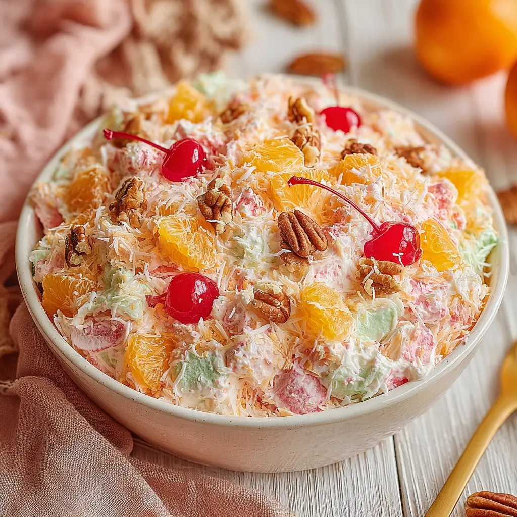ambrosia salad - final presentation