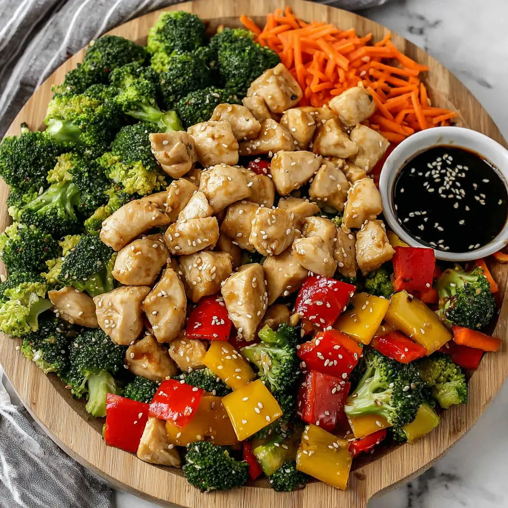 chicken stir fry - main ingredients