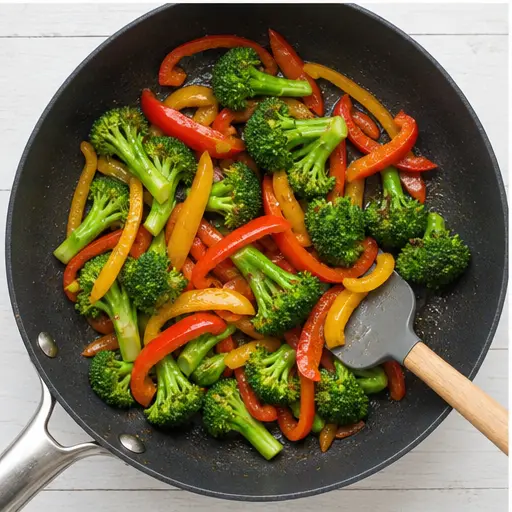 Step 3: Stir-frying fresh vegetables