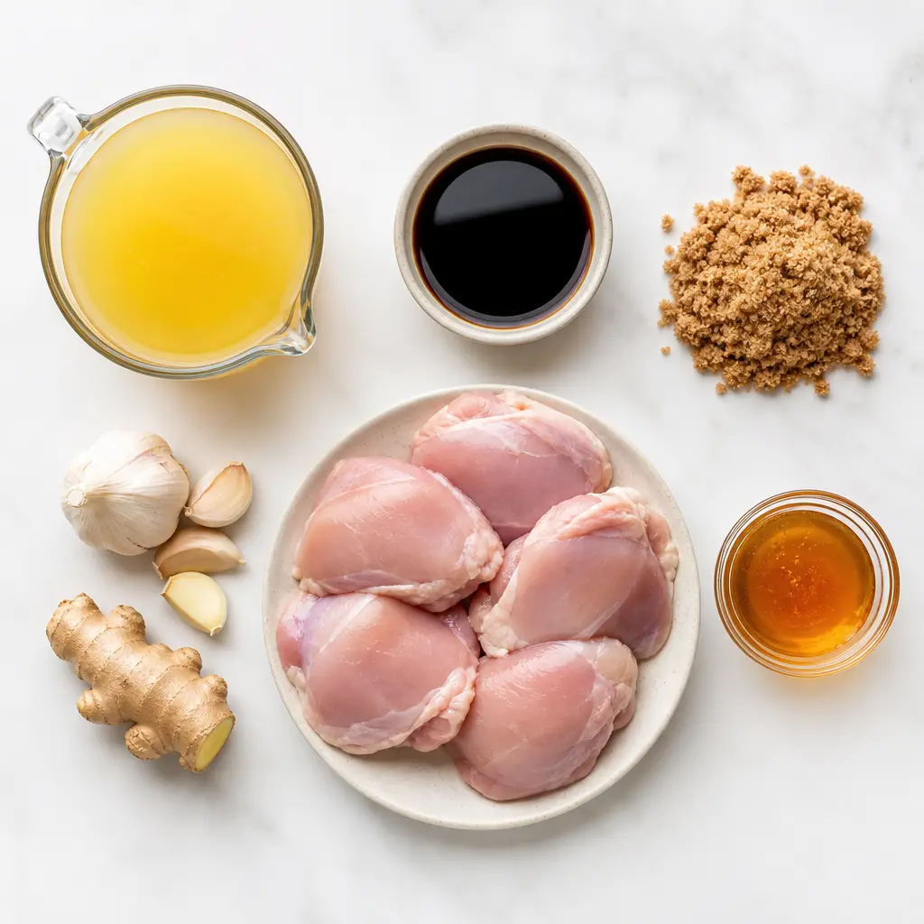 hawaiian teriyaki chicken - main ingredients