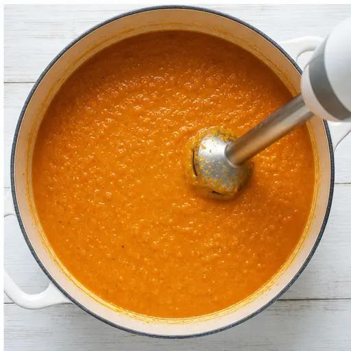 Step 4: Partially blending to thicken