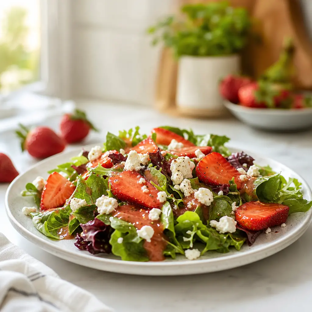 strawberry vinaigrette - final presentation