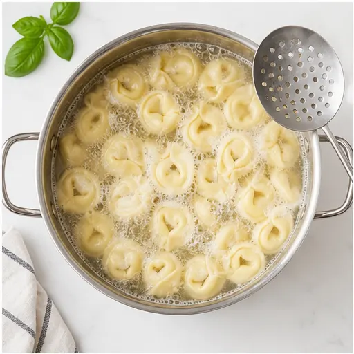 Step 1: Boil tortellini in salted water