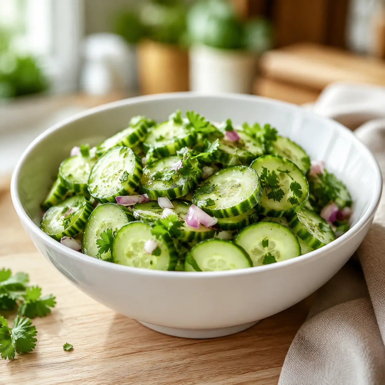 10minute cucumber salad - final presentation