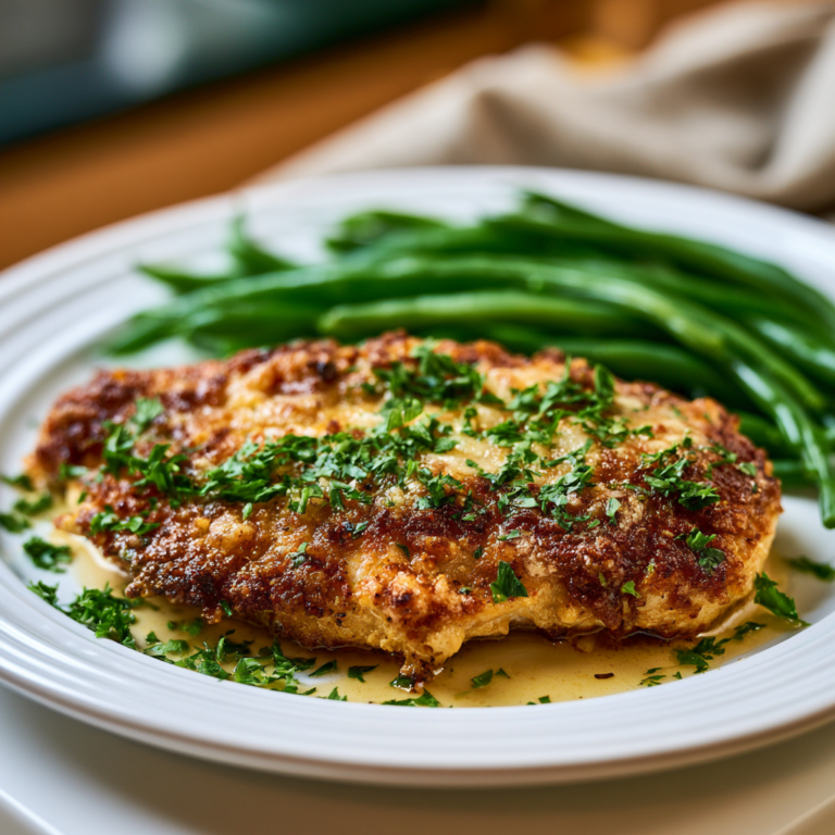 baked parmesan chicken - final presentation