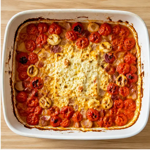 Step 2: Roast until tomatoes burst and feta is melted and creamy