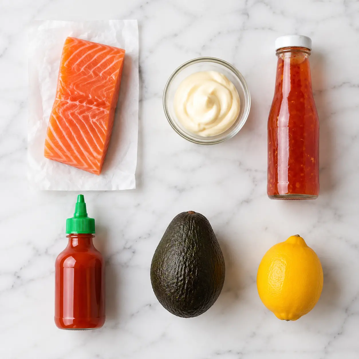 bang bang salmon - main ingredients