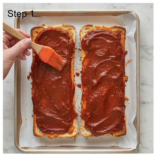 bbq chicken french bread pizza - step 1