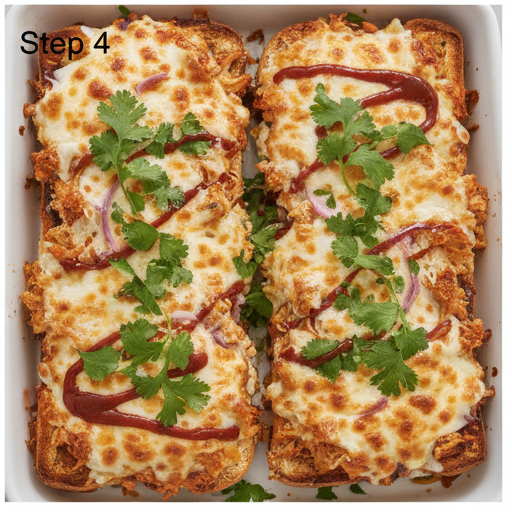 bbq chicken french bread pizza - step 4