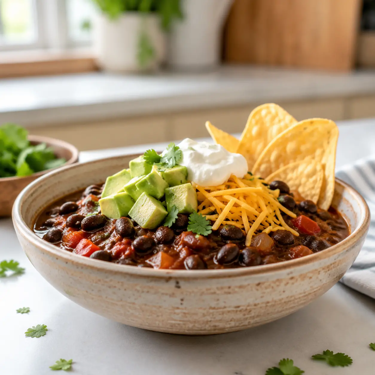 black bean chili - final presentation