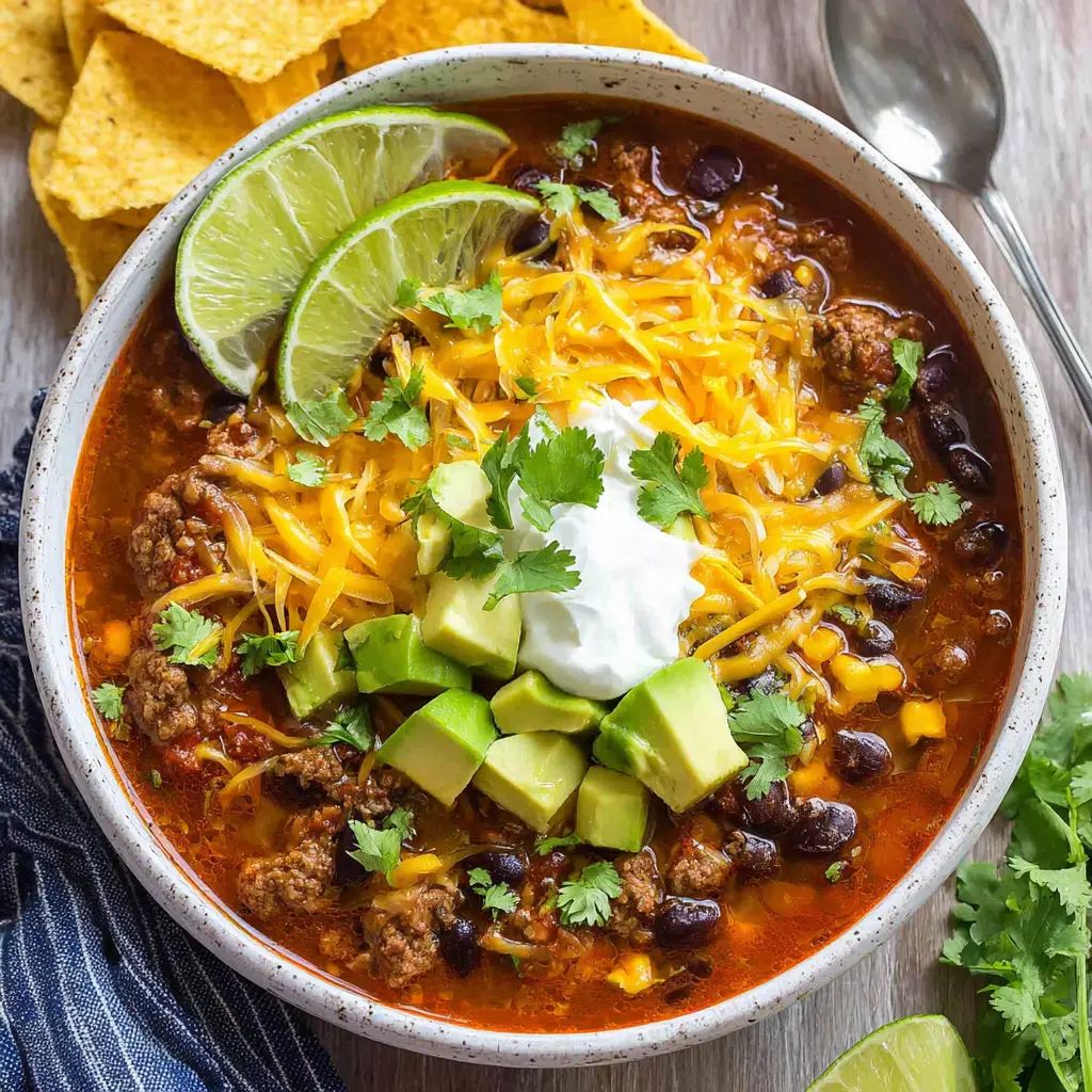 black bean taco soup - final presentation