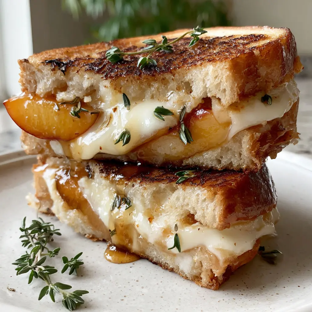 brie grilled cheese sandwich - final presentation
