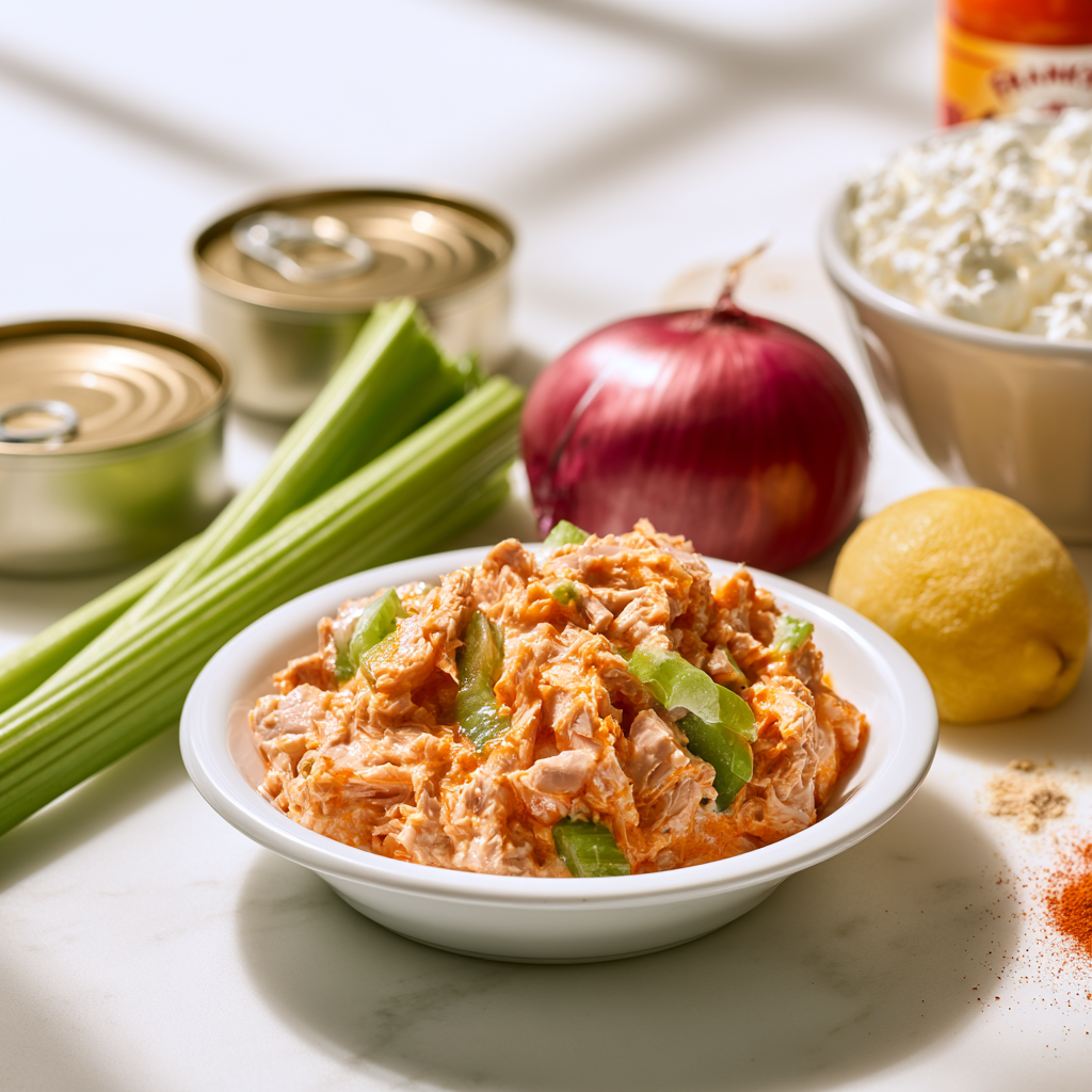 buffalo tuna salad - main ingredients