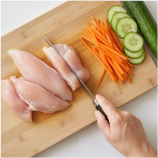 chicken lettuce wraps - step 1