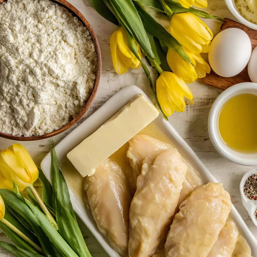 chicken and dumplings - main ingredients