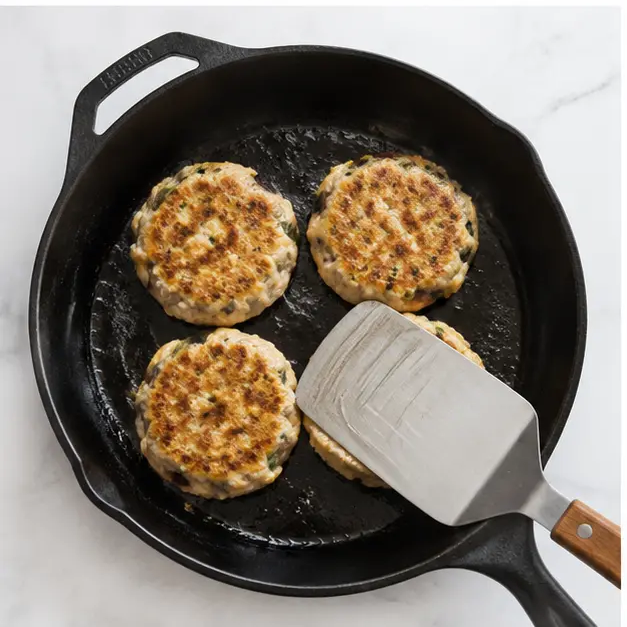 Step 3: Smash patties in hot skillet