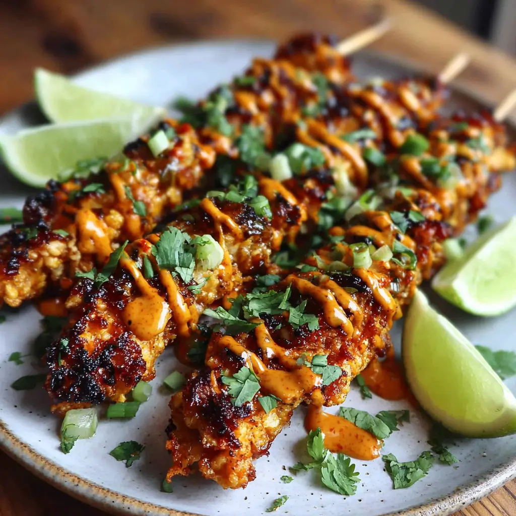chicken skewers - final presentation