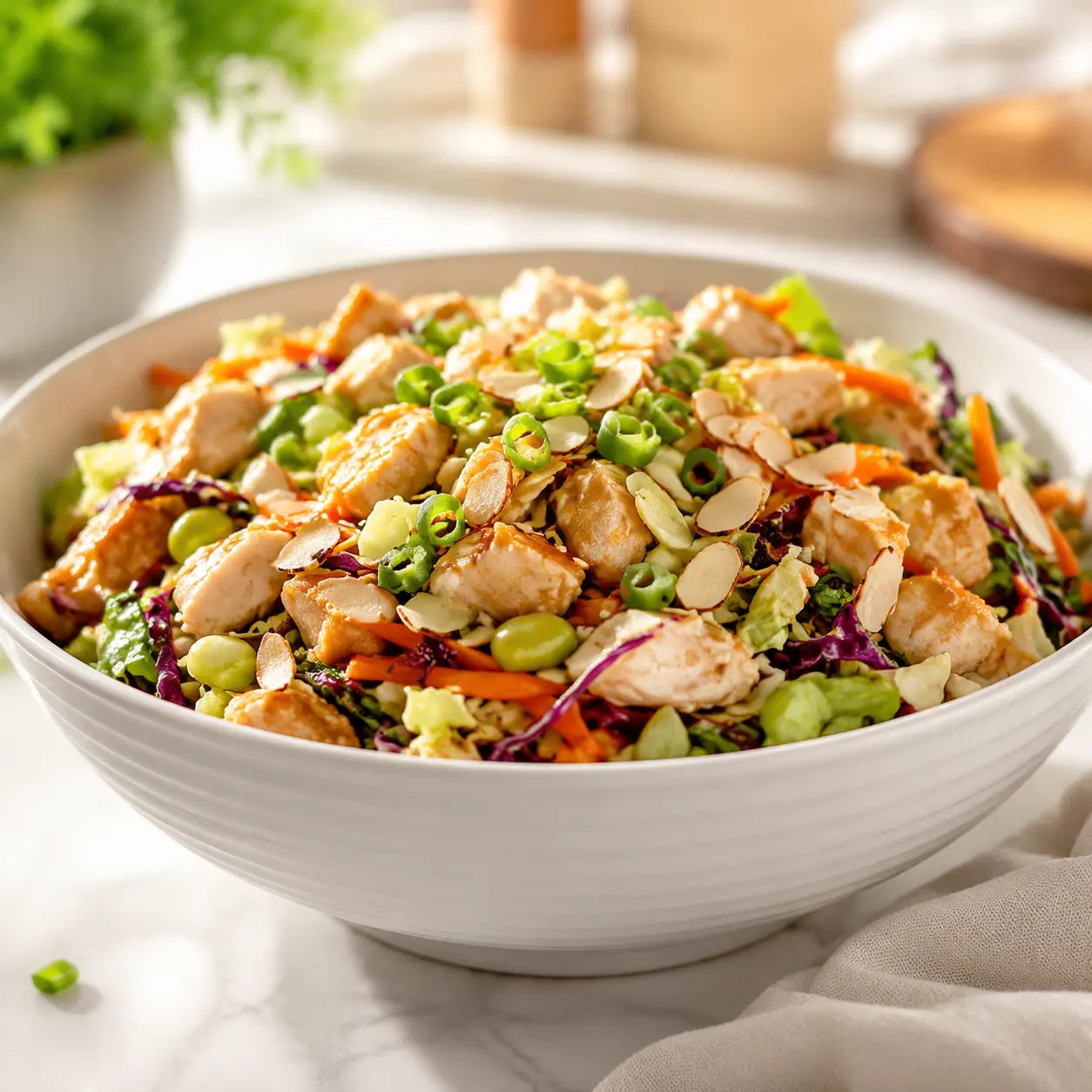 chinese chicken salad - final presentation