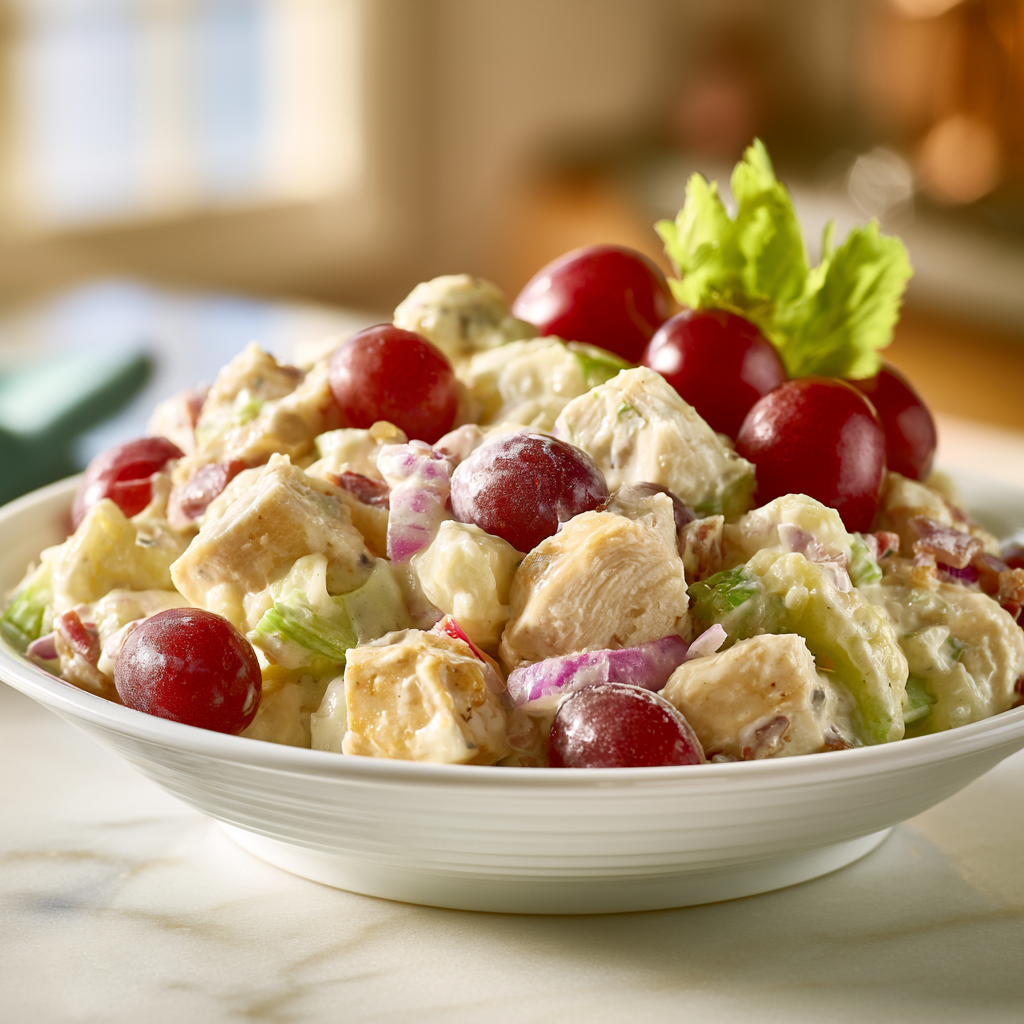 classic chicken salad recipe - final presentation