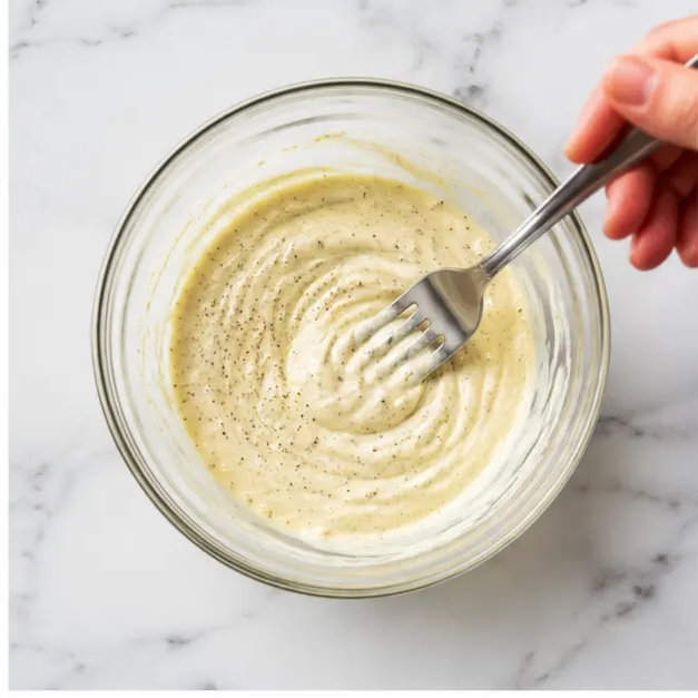 Step 2: Whisk together the creamy dressing