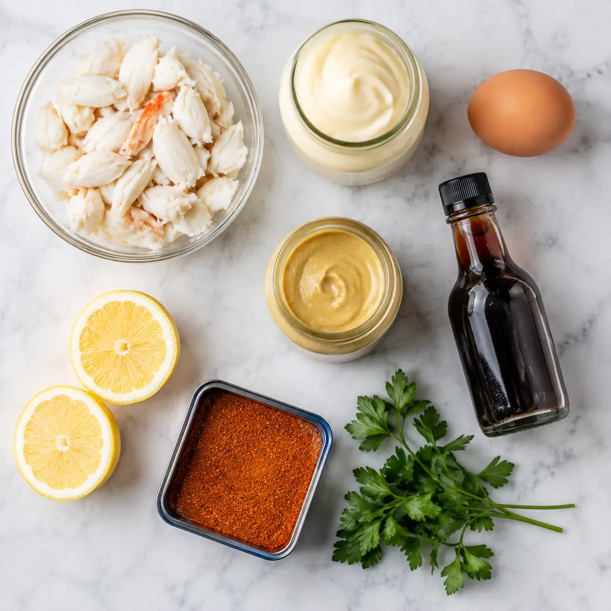 classic crab imperial - main ingredients