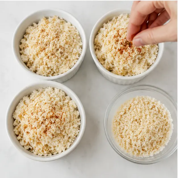 Step 3: Adding the panko topping