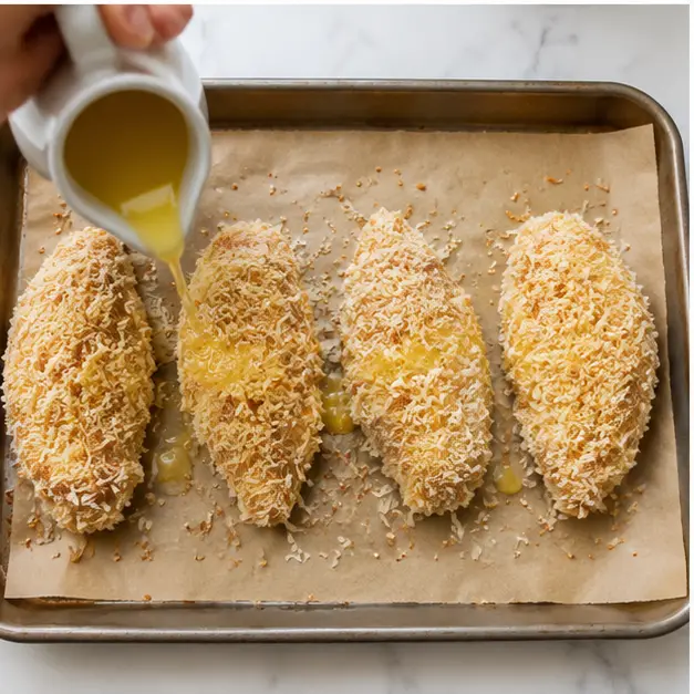 Step 3: Drizzle with melted butter