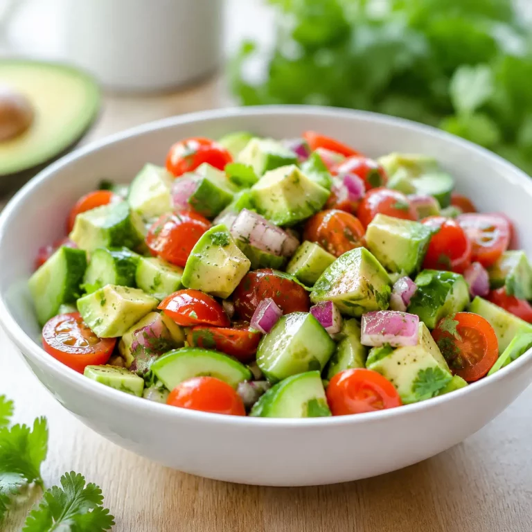 cucumber tomato avocado salad 265663087