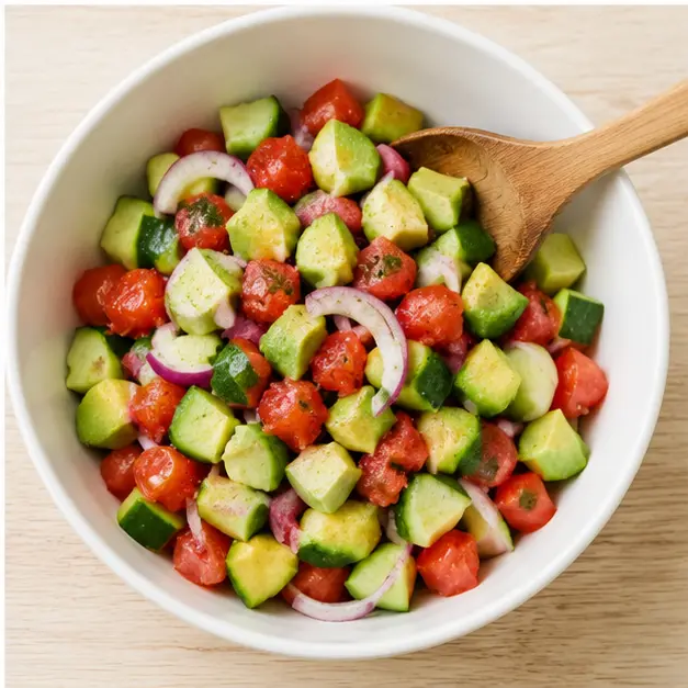 Step 4: Toss salad gently