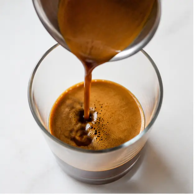 Step 1: Brewing the espresso