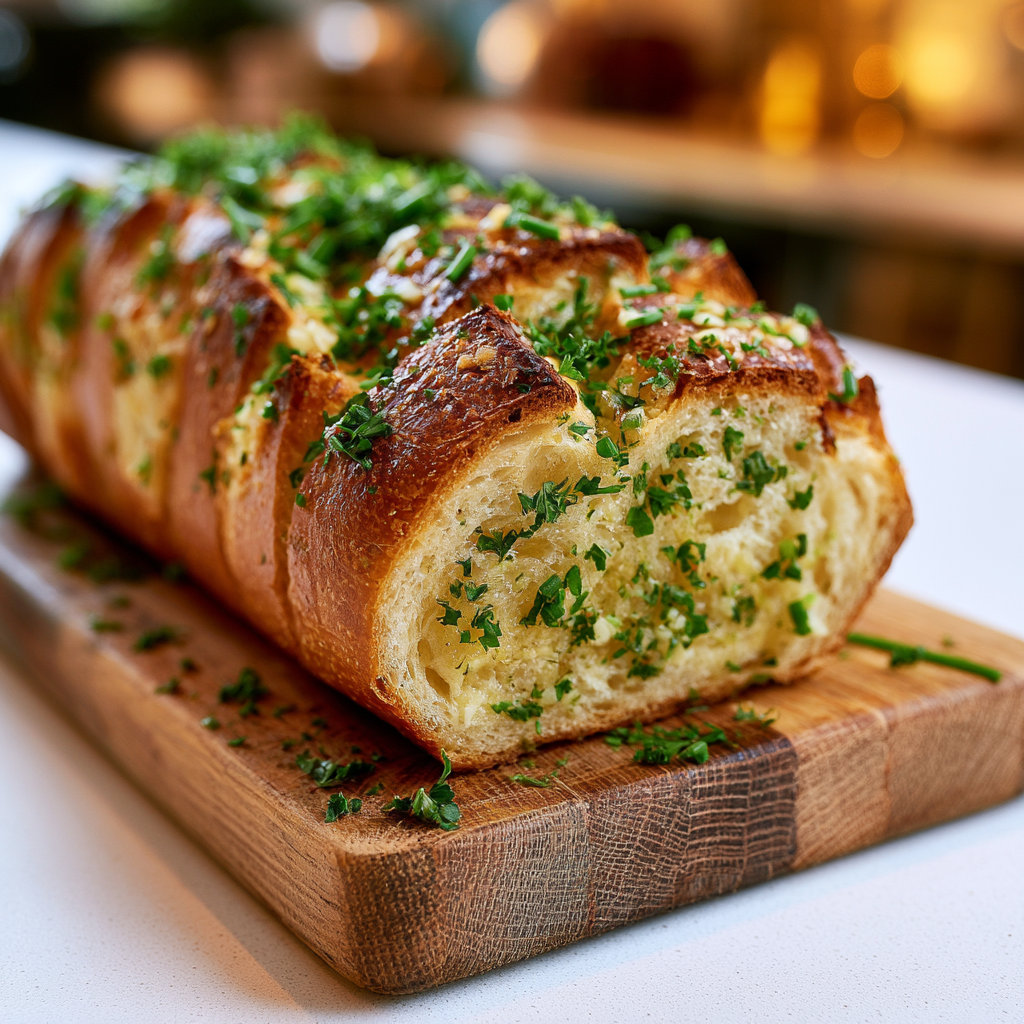 garlic bread - final presentation